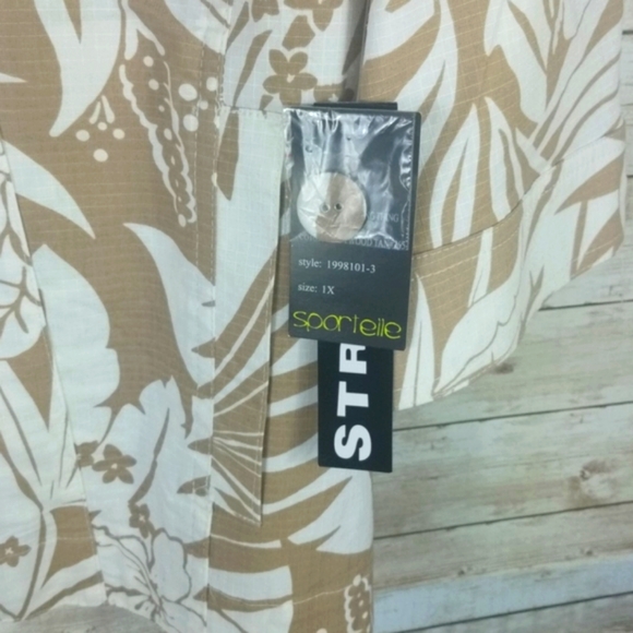 NWT, Sportelle, Taupe and White Jacket Size 1X - Picture 3 of 6